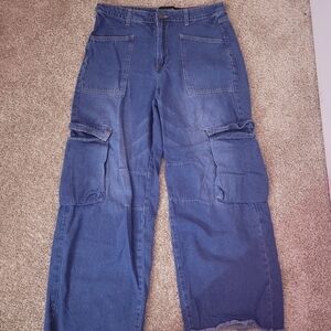 Blue Cargo Jeans